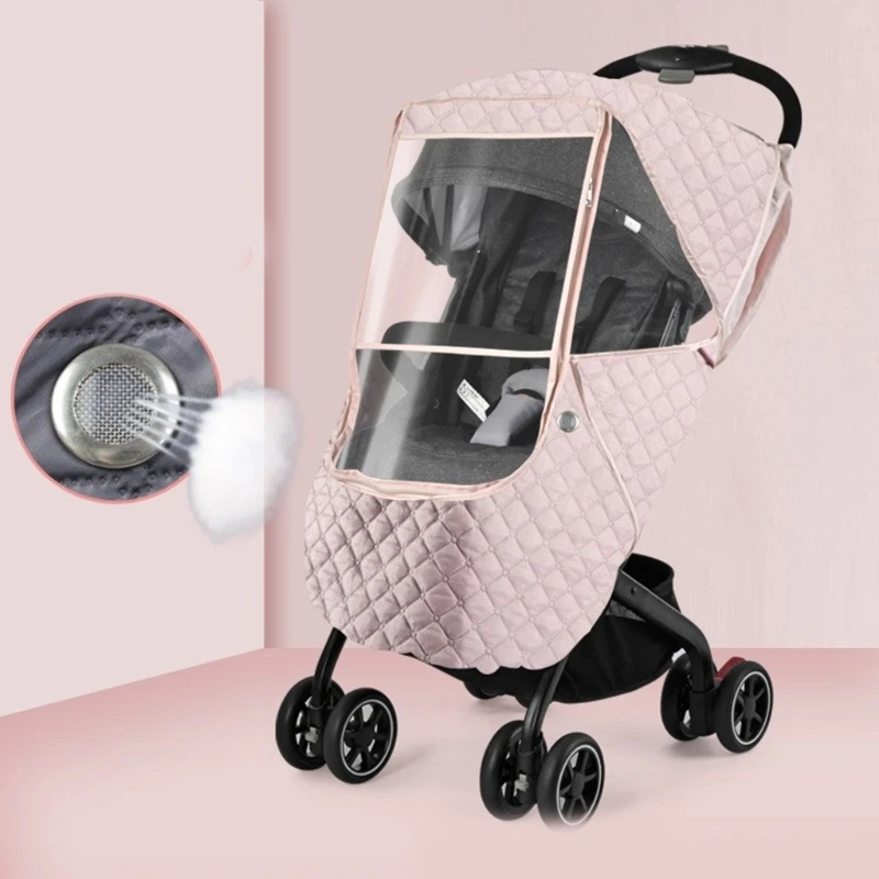 Winter Baby Pushchair Cover Windproof Protection Cover Universal Dustproof Weather Shield Baby Pushchair Pram Rain Cover