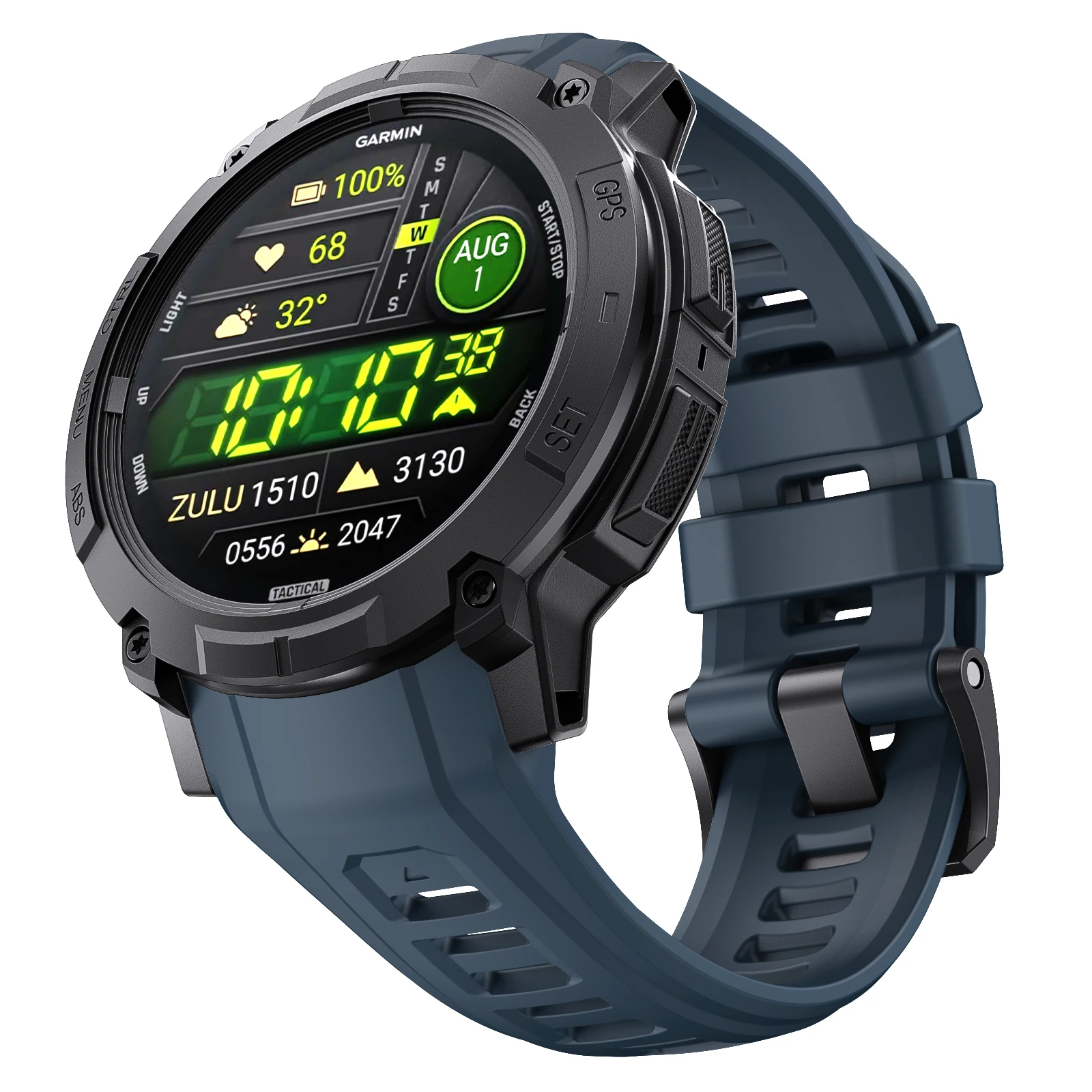 Silikonarmband für Garmin Instinct 3 Amoled 50 mm 45 mm Original offizielles Armband für Garmin Instinct 3 Solar 45 mm 50 mm Armband – Detail 8