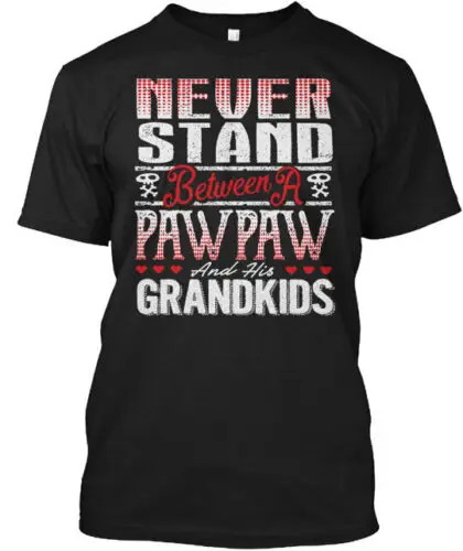 Pawpaw And His Grandkids T-Shirt Made in the USA Size S to 5XL