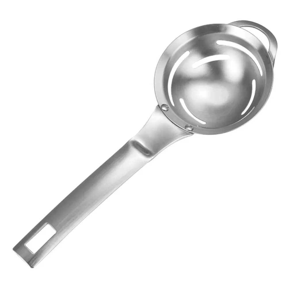

1pc Stainless Steel Egg Separator Silver Knock Design For Efficient Egg Yolk White Filtering Kitchen Tool Home Use Sieve