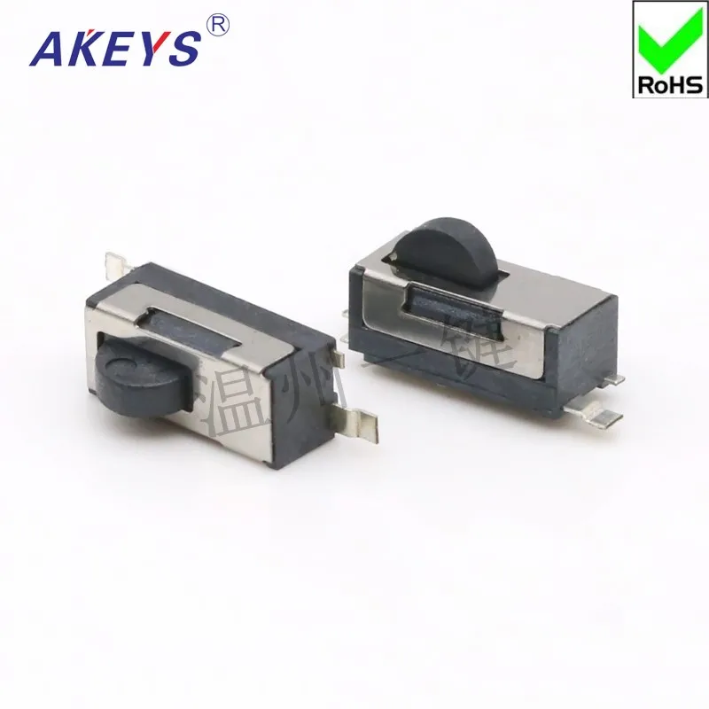 10 pcs KFC-W1-03 round head limit camera reset micro silent switch high Life 2 feet black inner spring