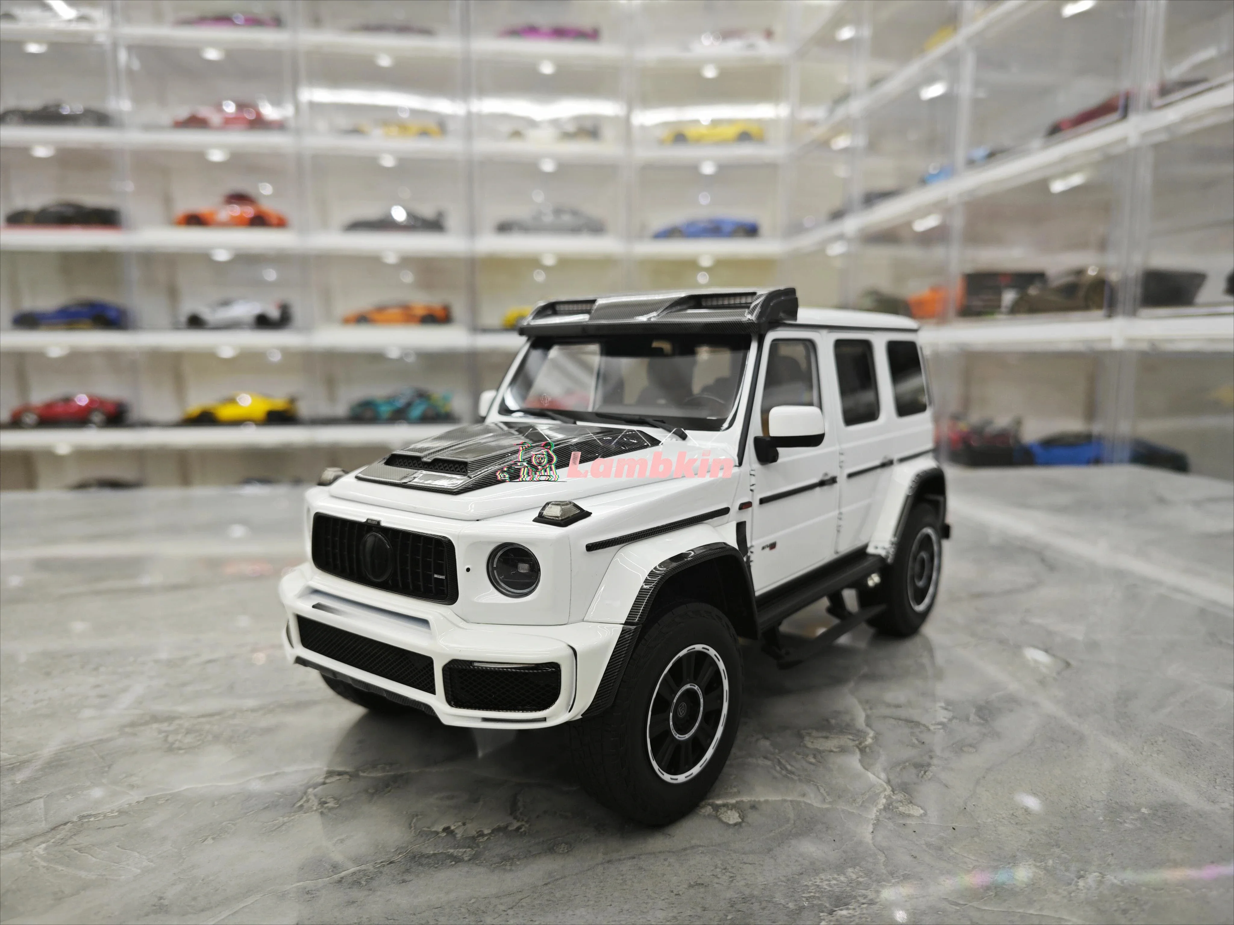 Fast echtes 1/18 2023 Benz-G63 Brabuz800 4X4 Simulation Legierung Metall Auto Modell begrenzt Sammlerstück Geschenk Ornament Miniatur