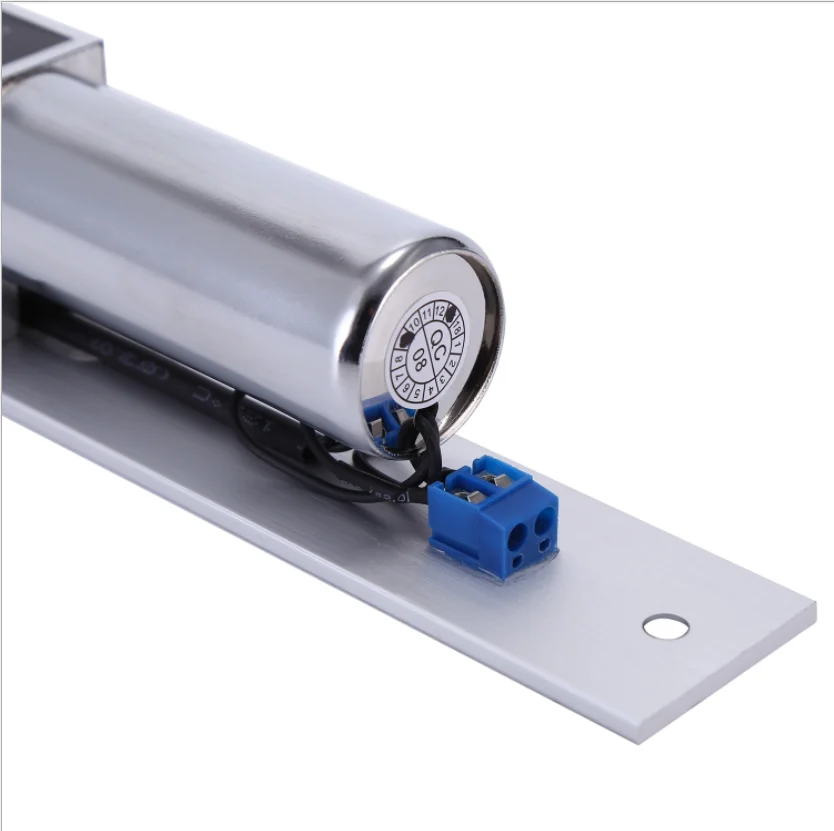 Fail Safe 12V Electric Bolt Lock Low Temperature Electronic Mortise Door Lock with Time Delay for Security Access Control System