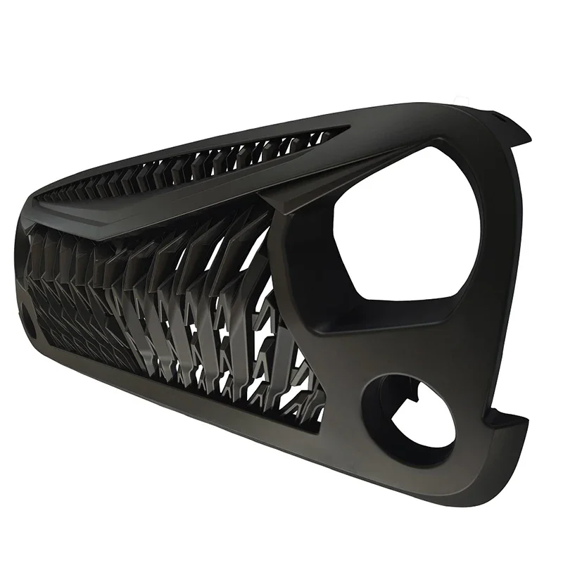 Neueste Offroad 4x4 Stoßstangen-Renn gitter mit LED für Jeep Wrangler JK 2007-2017abs mattschwarzes Frontgrill-Zubehör