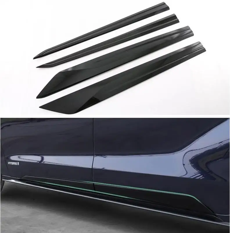 

4PCS ABS Chrome Car Side Door Body Skirts Kit Protector Trim Cover For Toyota SIENNA 2021 2022 2023