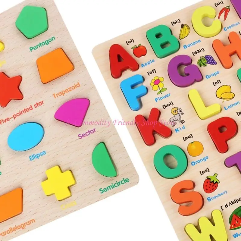85AE 3D-Puzzle Learning Bận Rộn Bảng Bảng Chữ Cái/Số/Hình Dạng Phù Hợp Nhận Dạng Tangram cho Trung Tâm Hoạt Động Kích Thích Đồ