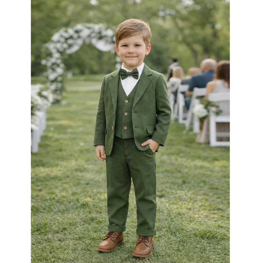 chic-linen-3-piece-boys-suit-jacket-vest-pants-kids-tuxedo-outfit-for-summer-beach-wedding-birthday-graduation-party-photoshoot