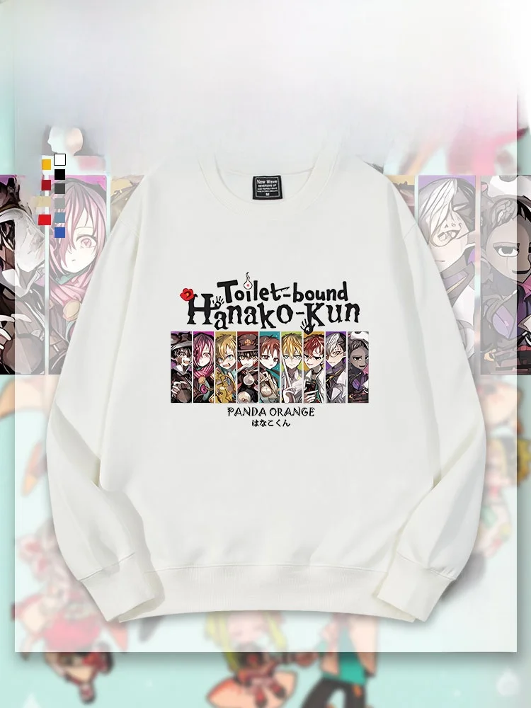 

Collaboration Edition Anime Manga T-Shirt round Neck Sweatshirt for Students Couples Trendy Cotton Polyester Blend Unisex