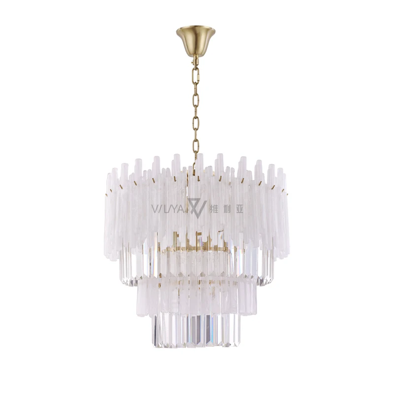

Hot Sale Brass Luxury Handmade Glass Crystal Chandelier Lighting