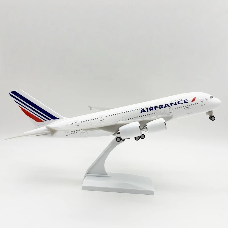 

30 см A380 Air France Airbus твердая модель самолета игрушка-дисплей для коллекционеров и подарков