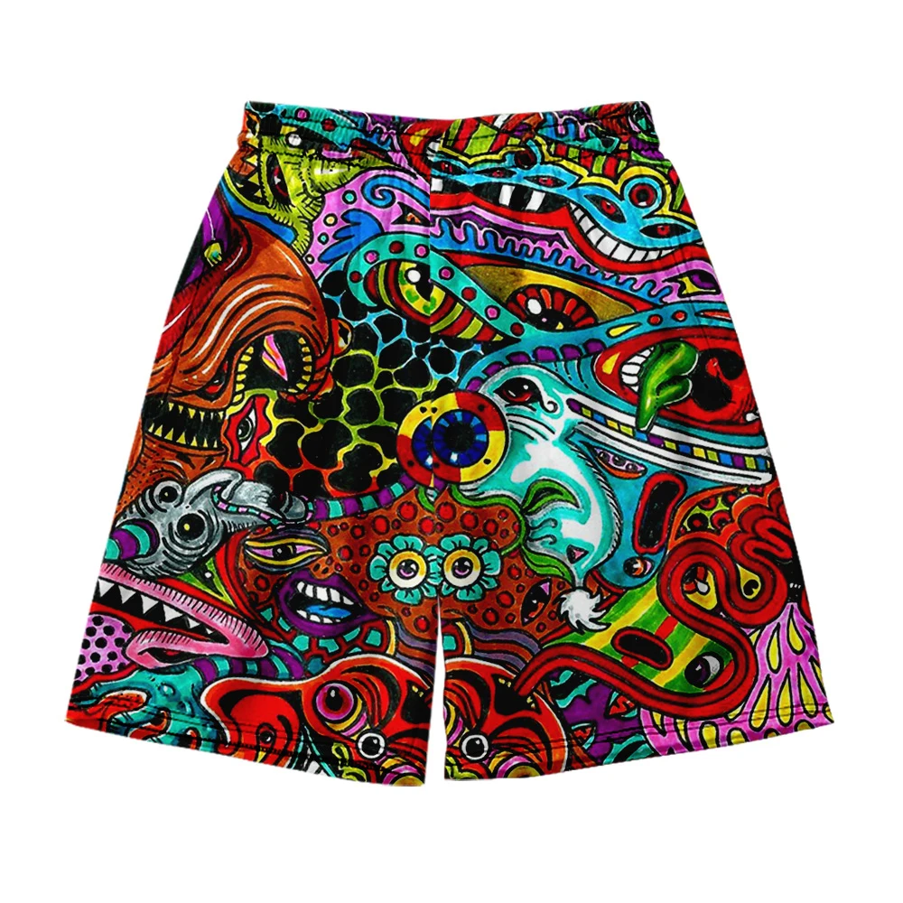 

Beach Shorts Men's and women's clothing 3D digital printing casual shorts Fashion trend couple Pants 17