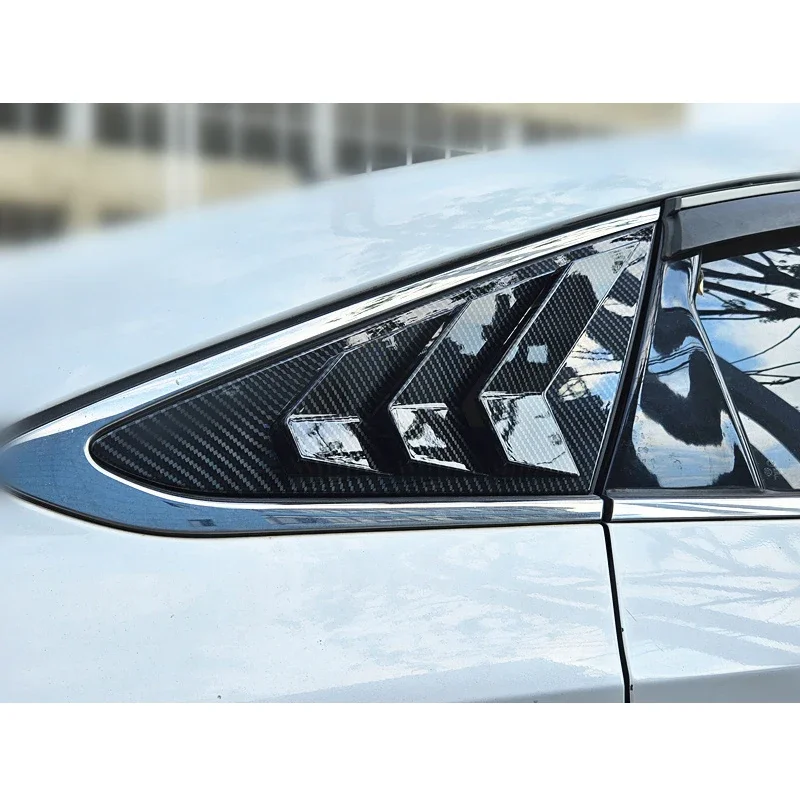 Rear Window Louver Triangular Shutter Trim Cover For Hyundai Sonata 2015-2019 Exterior Tuning Aftermarket Car Accessories