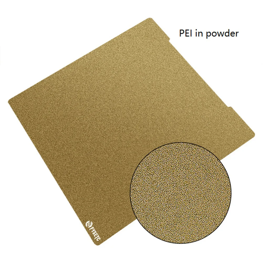 FYSETC hoja de acero de resorte PEI de doble cara, fibra de carbono + polvo 235x235mm para Ender 3V2/ Ender 3 Pro/Ender 3/Ender 5