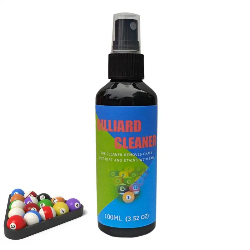 Billiard Ball Cleaning Agent Spray Polish for Cleaning Billiard Balls Luster Restoration Billiard Ball Accessories for Standard