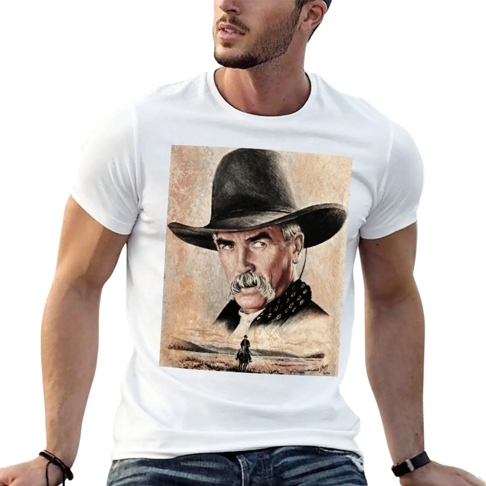 

The Lone Rider sepia T-Shirt Aesthetic clothing sublime t shirt quick drying t-shirt Short sleeve tee men