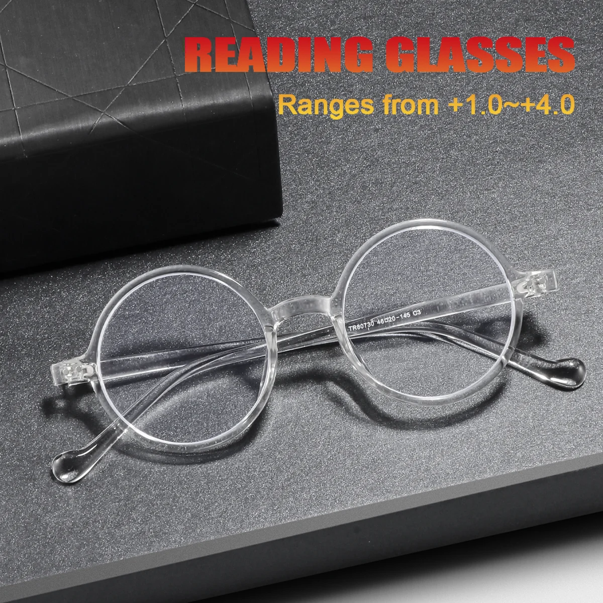 

Fytoo Round TR90 Reading Glasses Unisex Anti - Blue Light Presbyopic Eyeglasses Fashion Prescription Glasses 80730
