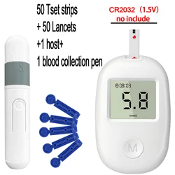 Digital Blood Glucose Meter Medical Glucose Test Strips Lancets Devices Glucometer Kit Diabetic Diabetes
