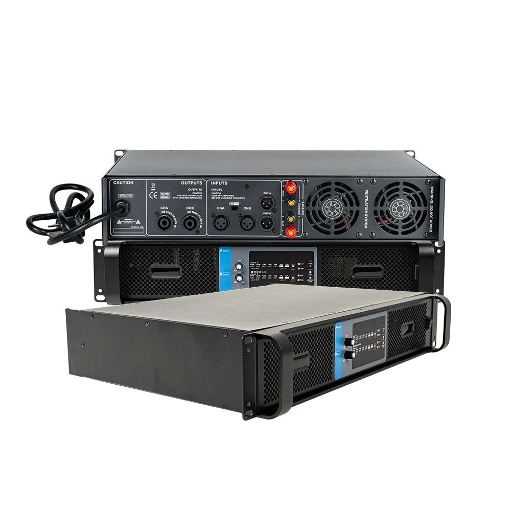 LA800 800W/1200W Two Channel Professional Sound System Audio Equipment Power Amplifier
