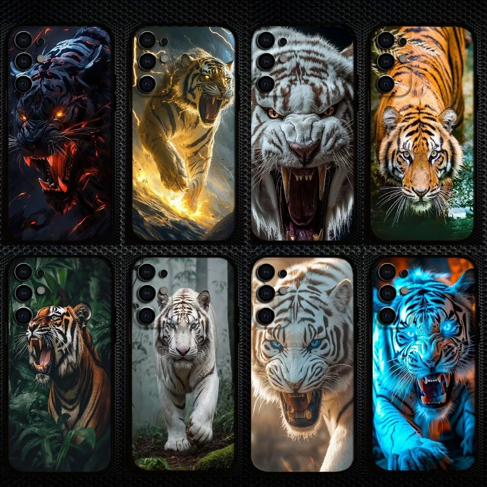 

Mighty Tiger Phone Case For Samsung S25/S24/S23/S22/S21/S20/Plus,Fe,Lite/Others Black Cover