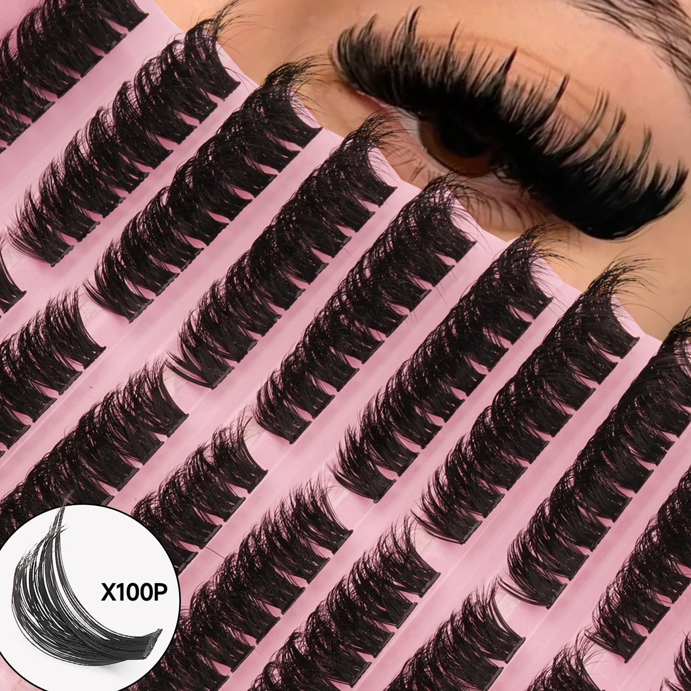 Mega Volume Lash - 100Pcs D Curl Mega Volume Fluffy