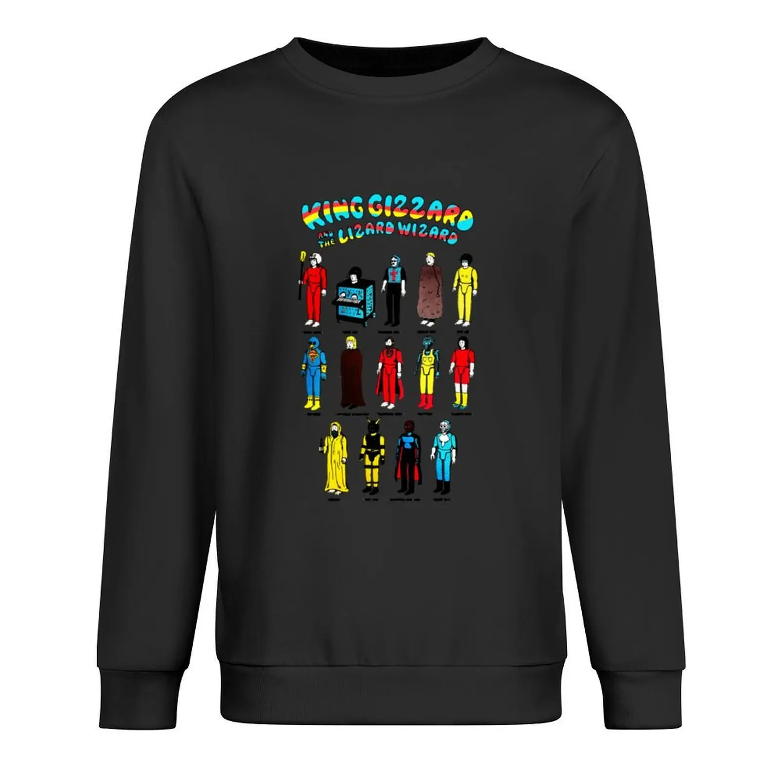 

king gizzard and lizard wizard characters Pullover men's clothing tracksuits korean clothes hooded sweatshirt