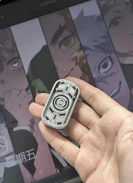 flipoo-cyber-hollow-semi-carved-push-coin-slider-dual-purpose-fidget-spinner-portable-metal-edc-toy-for-daily-stress-relief