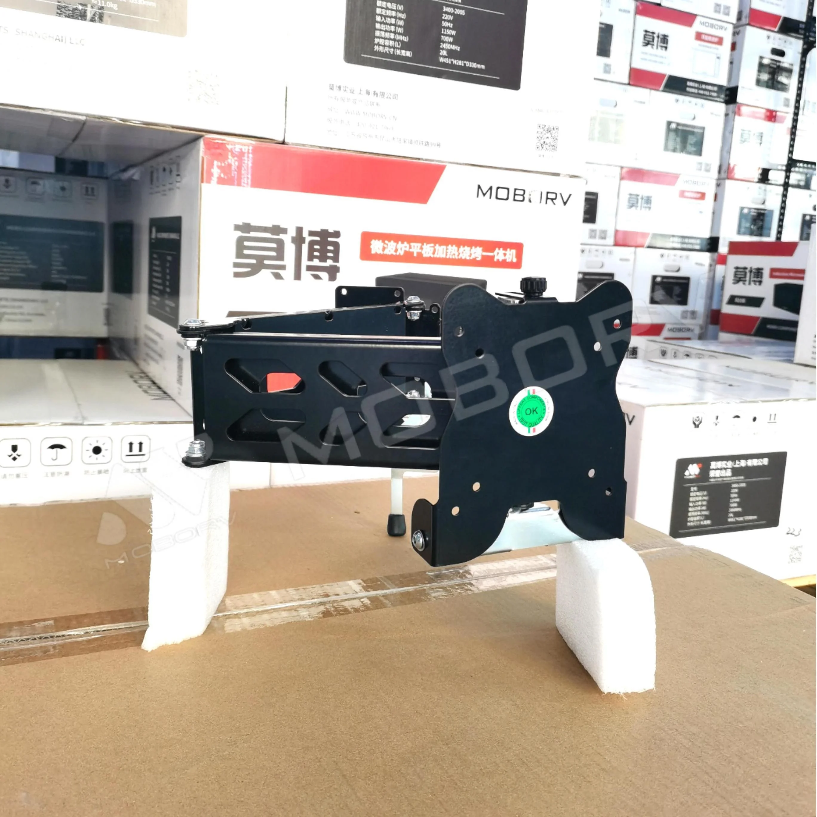 AKSESORIS BAGIAN MOTORHOME MOBO KENDARAAN REKREASI MOBIL BERKEMAH RV TELEVISI Braket PEMASANGAN Berputar