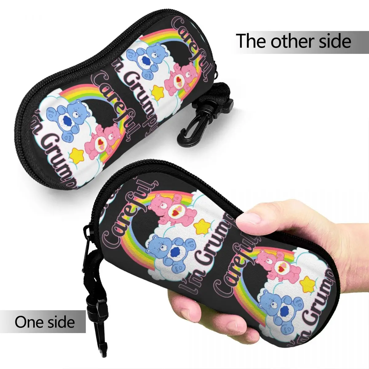 Care Bears Vorsicht: I'm Grumpy Brillenetui, praktische Brillen-Aufbewahrungsbox, Ultra-Etui für Augenkontakte
