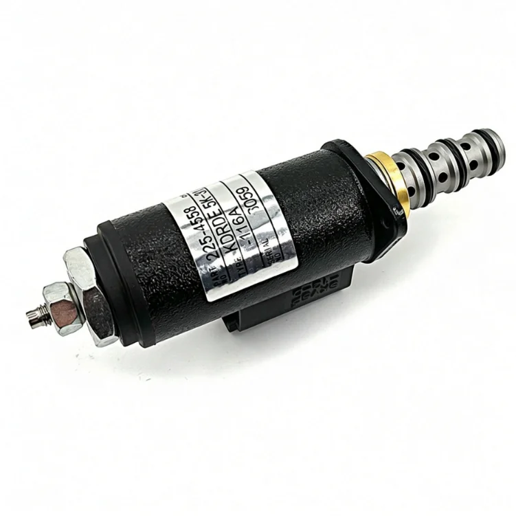 1pc Proportional Solenoid Valve For Kawasaki KDRDE5K-31 40E30 116A Hydraulic Pump Control Aluminum Alloy Silver Industrial Part