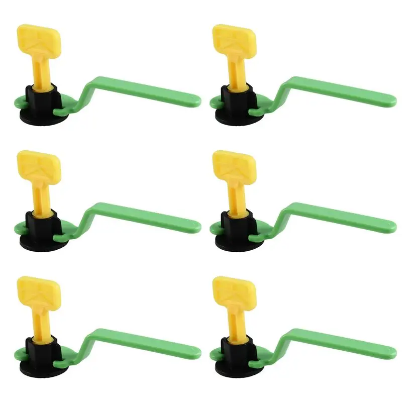 6PCS Leveler Kit Floor Tile Leveling System Clips Spacers For Tile Laying Wall Fixing Construction Tools
