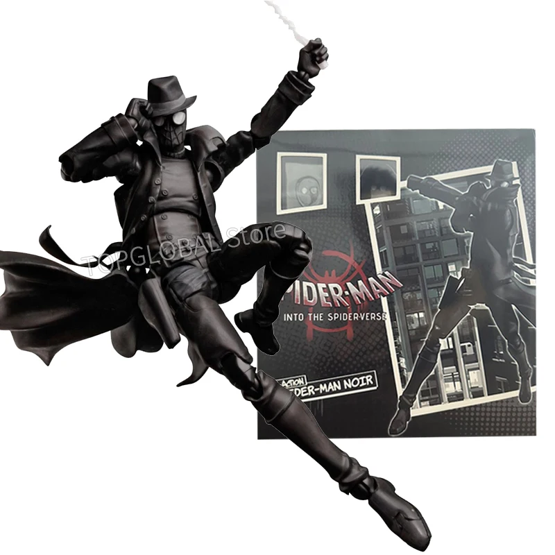 Sv Action Spider-Man Noir Figure Miles Morales Action Figure Collection Sentinel Spider-Man Into the Spider Verse Figures Model