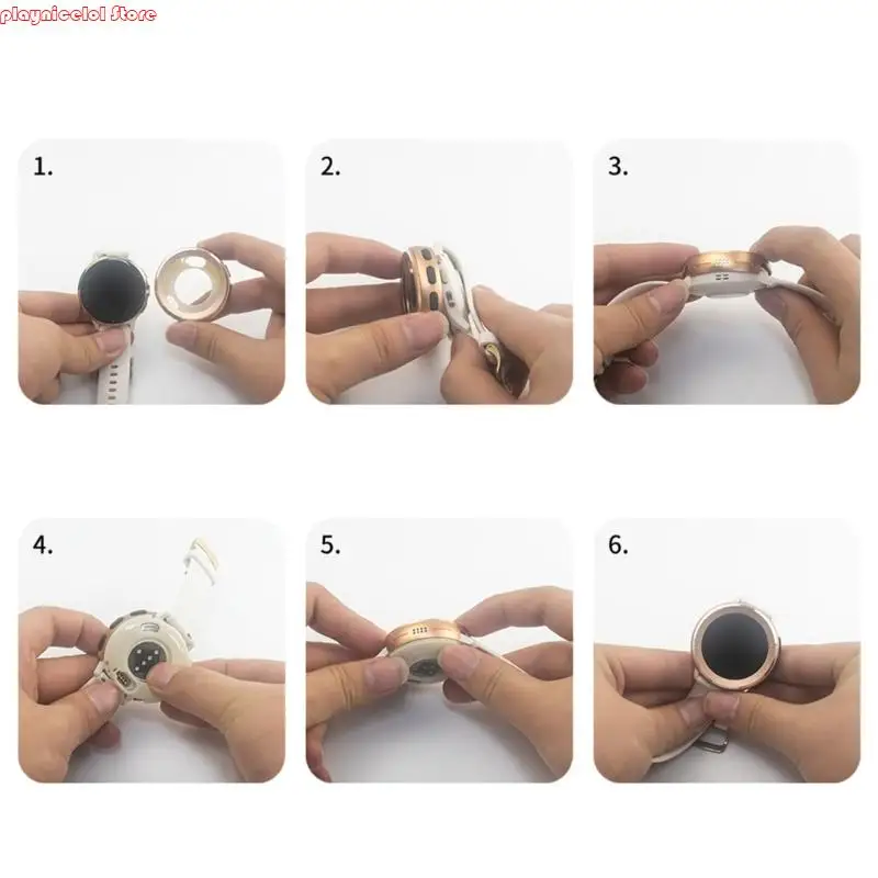 E8BA Smartwatch Protective Shell Guard Cubierta resistencia Construcción metal Impacto Marco resistente diseño