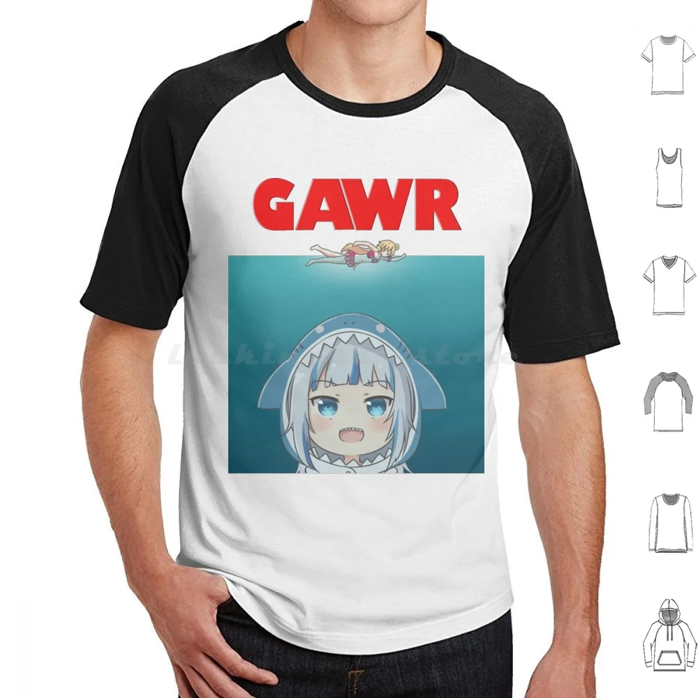 Hololive En-Gawr Gura Parody , Gawr Gura , Vtuber , Hololive , Gawr , Gura , Virtual Youtuber , A T Shirt 6xl Cotton Cool Tee