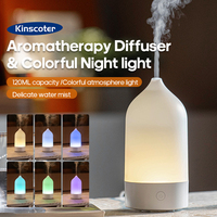 Portable Aroma Diffuser Air Mist Humidifier 120ml Aromatherapy Essential Oil Diffuser With Colorful Night Light for Home Office