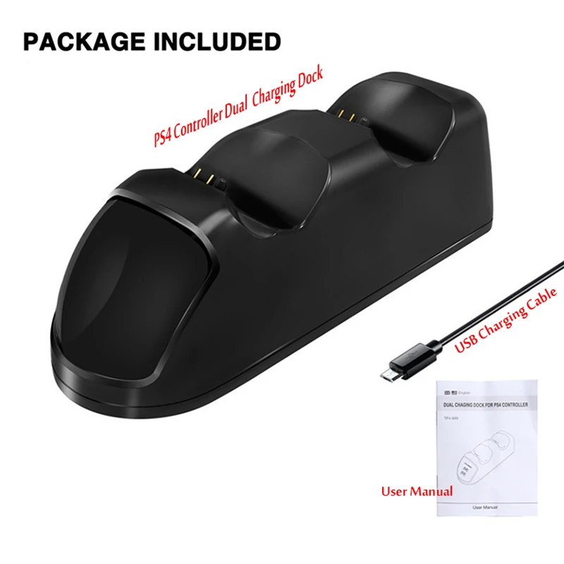 USB Fast Charging Dock StationสำหรับPS4 Controllerจอยสติ๊กJoypad Charger DualสำหรับPlaystation 4 PS4 Slim / PS4 pro