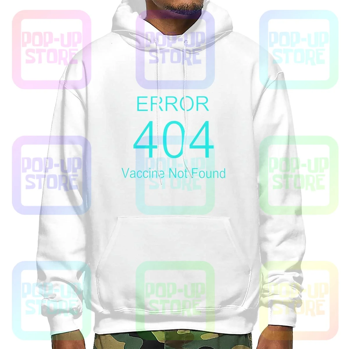 Error 404! Vaccine Not Found Hoodie Sweatshirts Hoodies New Print All-Match Comfortable