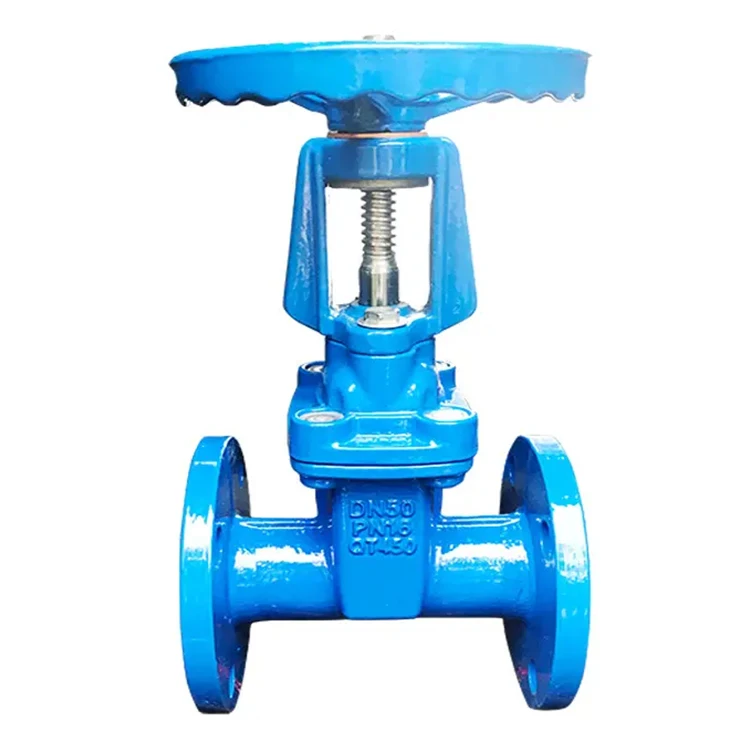 TF Flange Rising Stem Resilient Seated Seal Ductile Iron Grooved Manual Water Gate Valve ISO Standard 2 Year Warranty