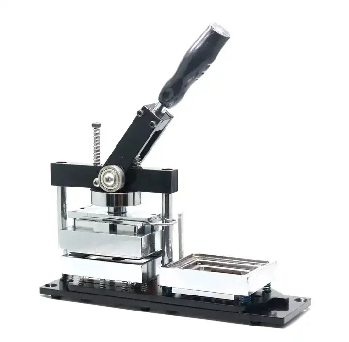 80*53mm Fridge Magnet Making Machine Rectangle Button Maker Equipped with 1 Computer Cutter and 1000 Magnets