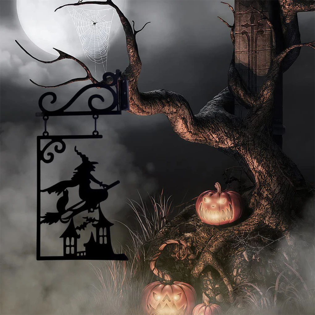 

Metal Durability And Exquisite Craft Witch Garden Silhouette – Easy Installation Smooth Line Witch