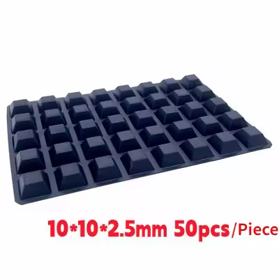 Silicone Furniture Pads Square Self-Adhesive Stick Bumper Pad Shock Absorber Feet Mat for Glass Speaker Laptop Furniture Parts - Image 15