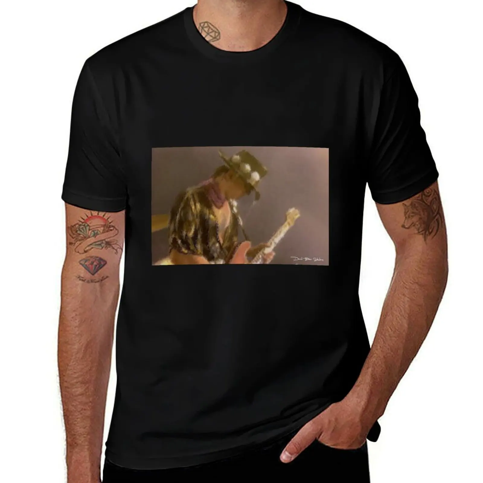 Stevie Ray Vaughan - Dedication T-Shirt Big and Tall Loose Fit T-Shirt