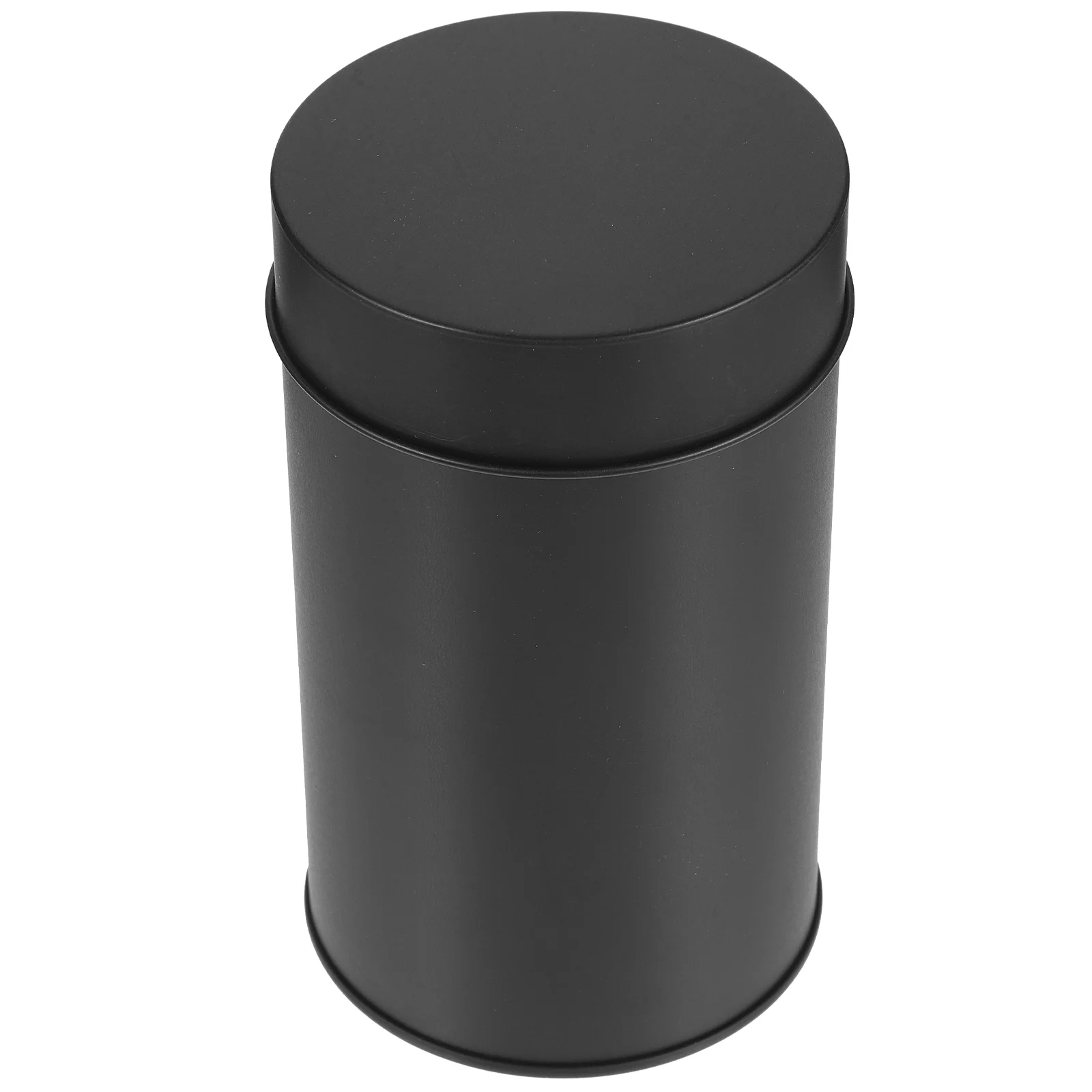 

Candy Jar 75x130mm Double Sided Black White Airtight Tinplate Container for Tea Leaf Sugar Spice Coffee Storage