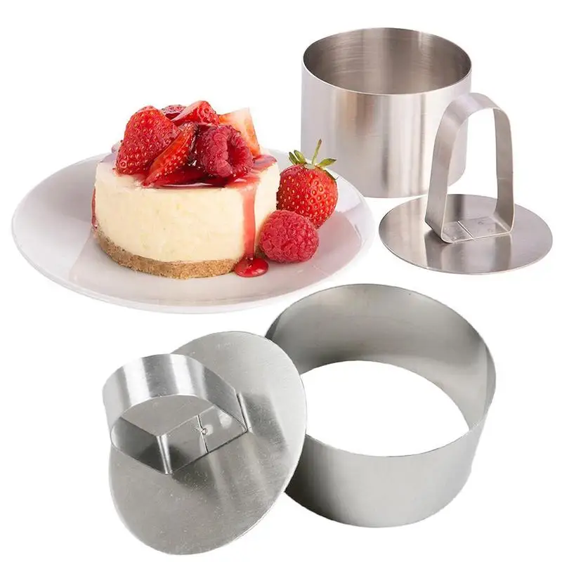 Mould for Salad Baking Dish Diy Bakeware Tools Cupcake Mold Salad Dessert Die Mousse Ring Cake Cheese Tool Stainless Steel