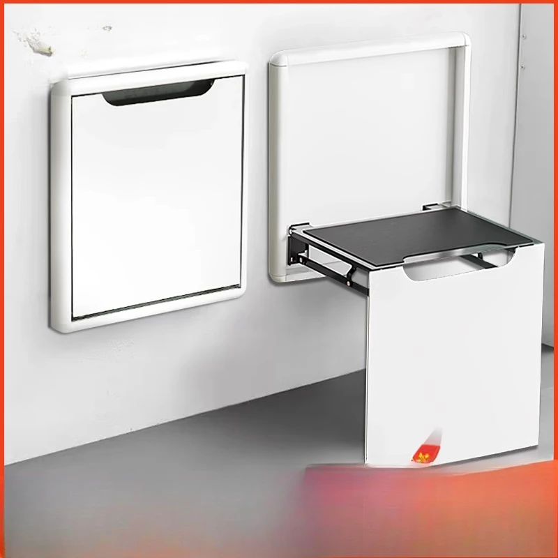 Household ultra-thin door meter box simple storage shoe changing stool
