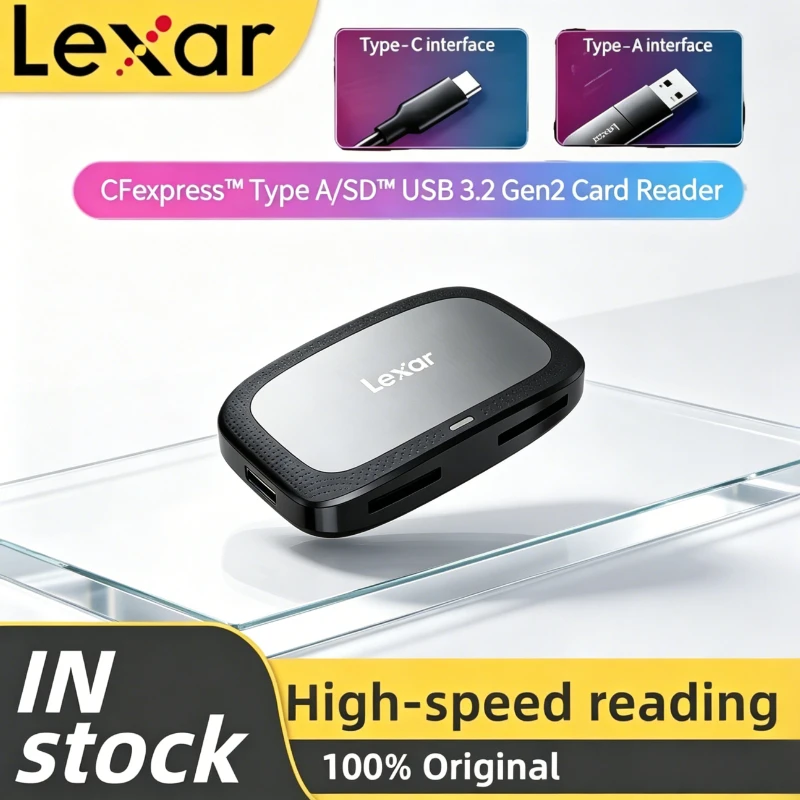 Lexar 2-in-1 Hi-Speed USB 3.2 Gen2 10Gbps 8K CFexpress Type A card reader SD Card Reader USB Type C Interface CFE Card Reader