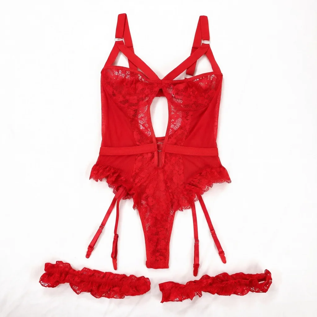 

Women Intimates Underwire Bra And Thongs Ladies Underwear Set 2026 Sexy Floral Lace Garter Lingerie Set