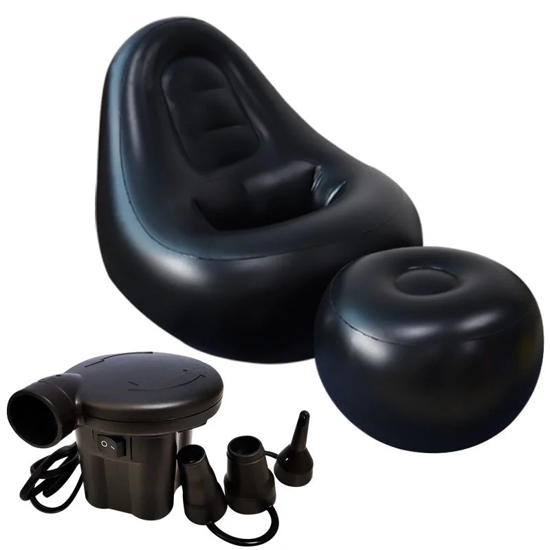 BBL-Inflável Hip Lift Sofá com Buraco, Cadeira de Recuperação, Lounge Lounger, Preto Otomano, Sentado e Dormir Relaxamento