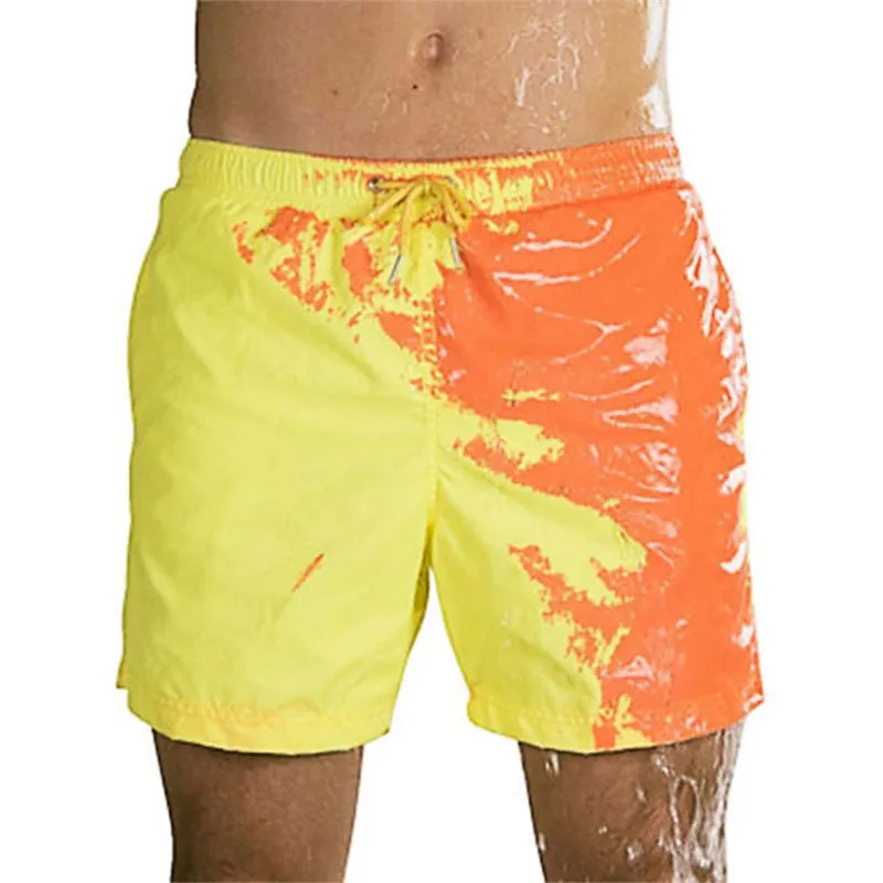 Color Changing Swimming Shorts for Men Boys Bathing Suits Water Hot Discoloration Board Shorts 2022 summer Beach Swimming Trunks