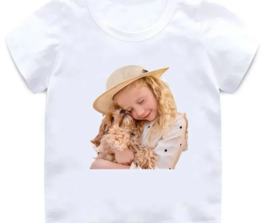 SummerHot Sale Nastya Love Cat Graphic Cartoon Kids T-Shirts Cute Girls Clothes Baby Boys T shirt  Tops