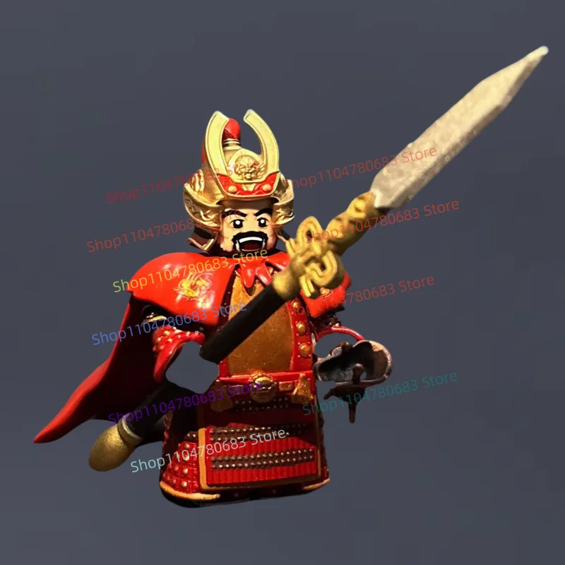 

MOC Building Blocks Mini Figure Warring States Cao Cao Cartoon Anime Accessories Assembly Model Ornament Toy Gift Collection